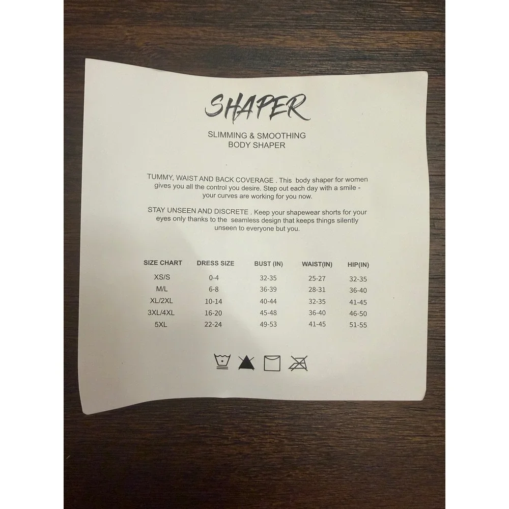 Shaper Slimming & Smoothing Body Shaper Tan Nude Mid-Thigh Bodysuit M/L